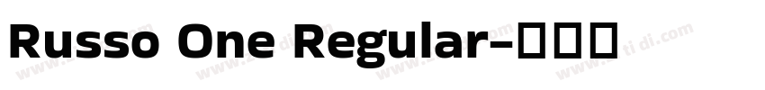 Russo One Regular字体转换